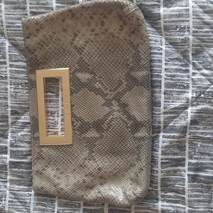 Michael Kors Snakeskin Clutch